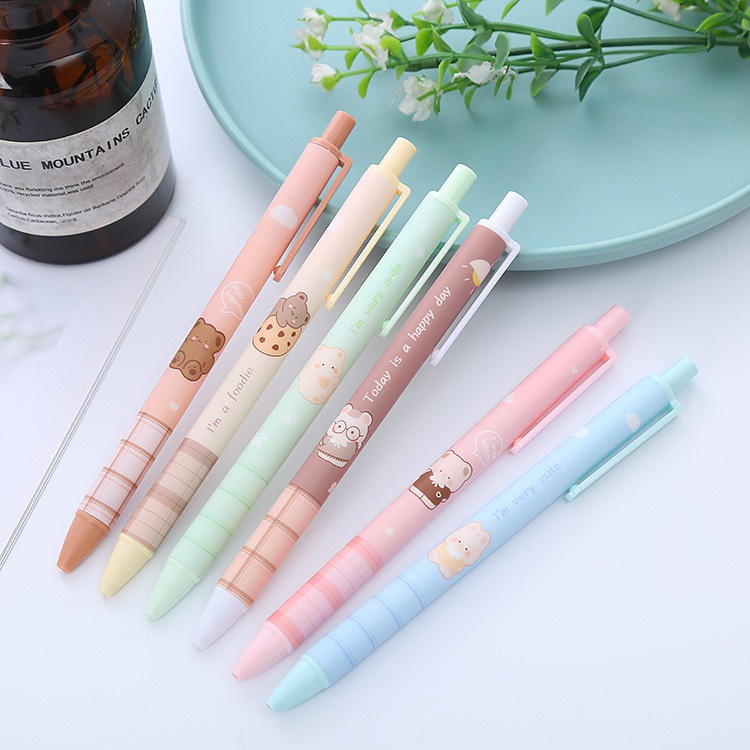 

Gannise 6pcs Pena Pulpen Pen Set Cetek Cetekan Mekanik GN-ST0307