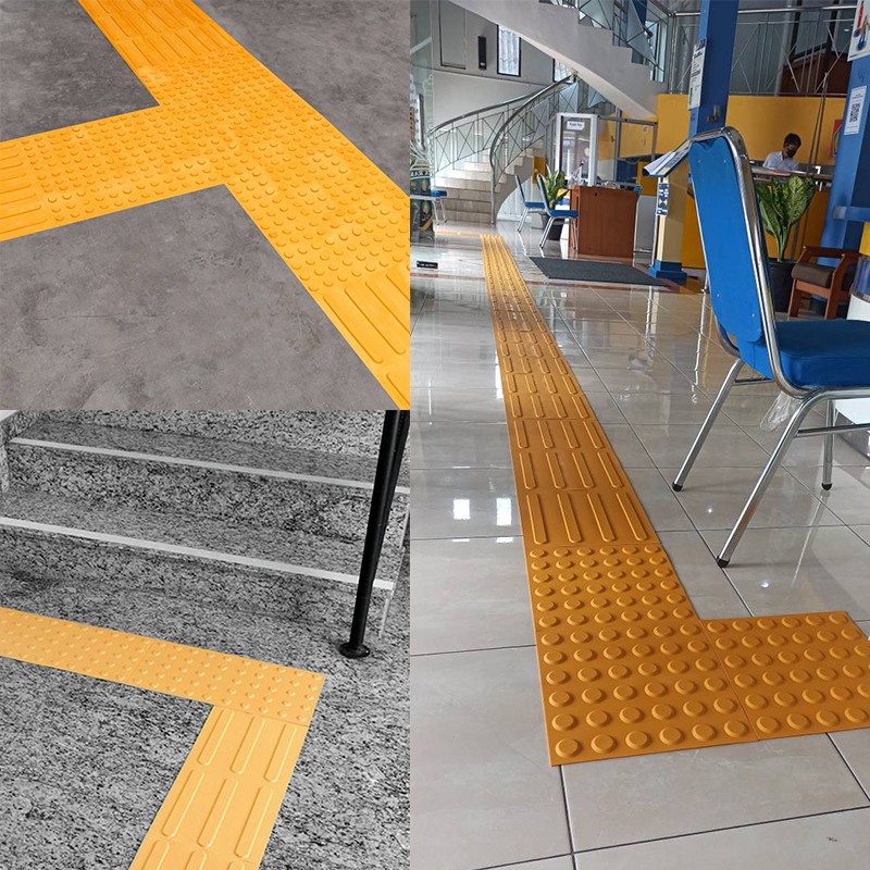 Blind Road Sidewalk / Safety Rubber Tile / Lantai Pemandu Tuna Netra