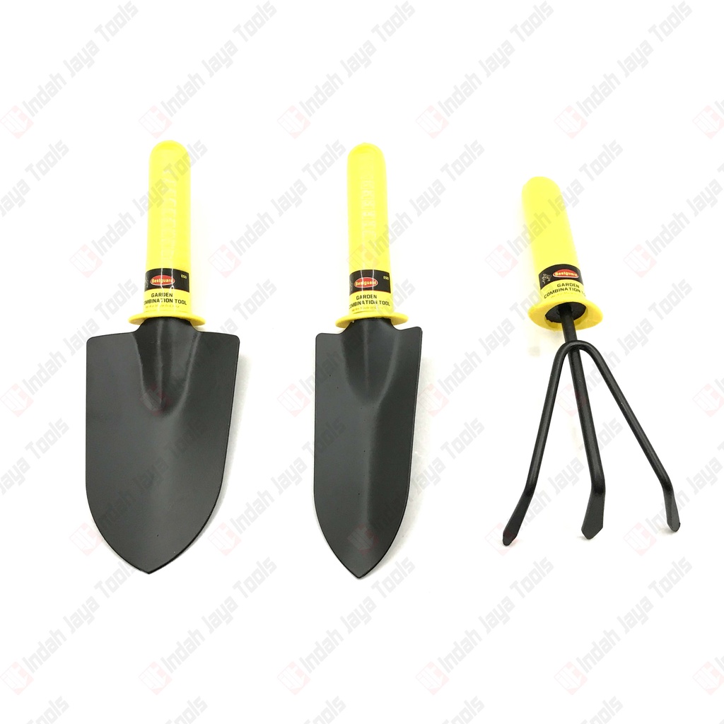 BESTGUARD Garden Tool Set 3 Pcs - Alat Berkebun Kebun Taman Sekop Mini Garukan