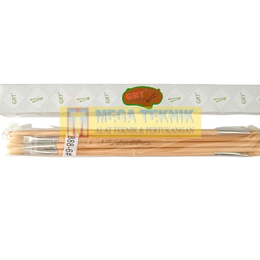 

I31 KUAS LUKIS / KUAS GAMBAR 888 GRT NO. 4 /5 /6 /7 /9 /10 HARGA 12PCS CUCI GUDANG ベ