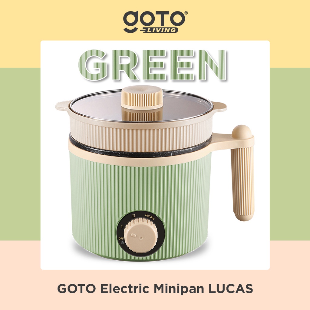 Goto Lucas Panci Listrik Mini Fry Pan Hotpot Elektrik Kukus Serbaguna