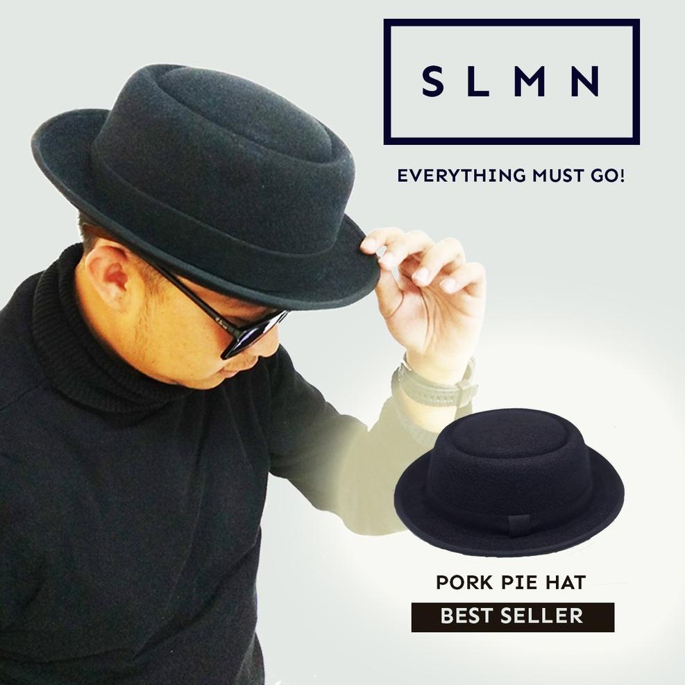SALE TOPI KLASIK FEDORA PIE HAT ORIGINAL SLMNHAT