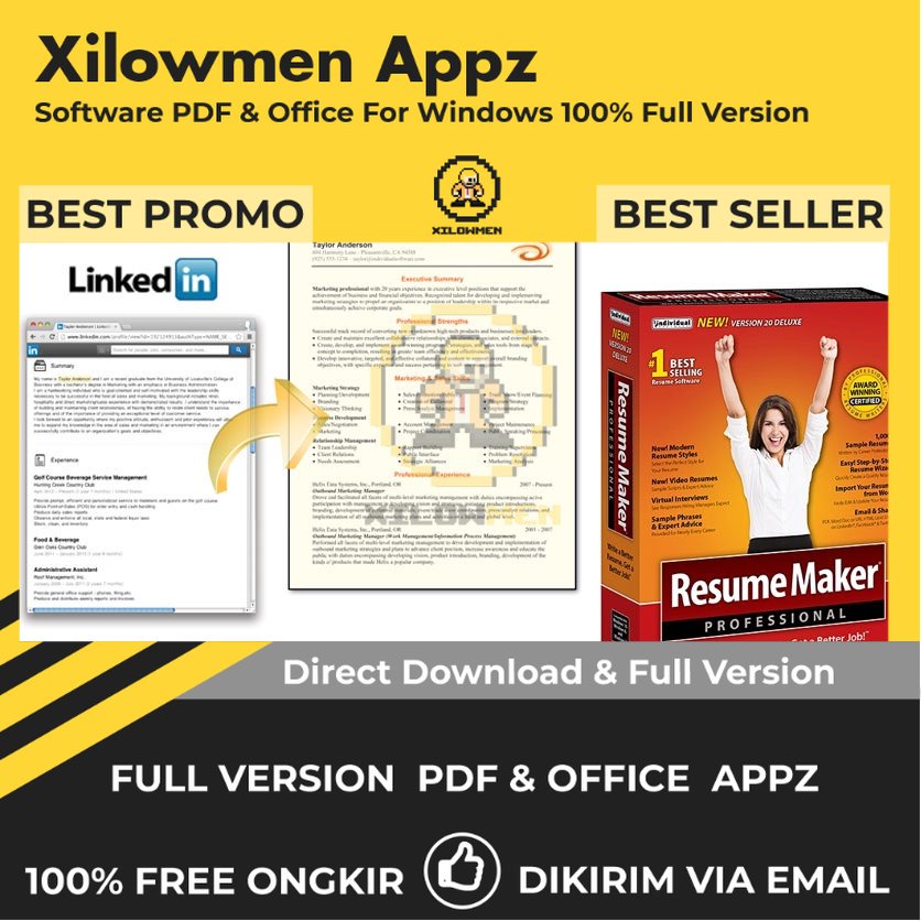 [Full Version]  ResumeMaker Professional Deluxe Pro PDF Office Lifetime Win OS