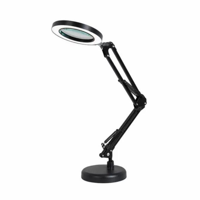 

AVPRO Desk Lamp 16cm Led Ring with 8x Magnifying Glass w Base 15cm