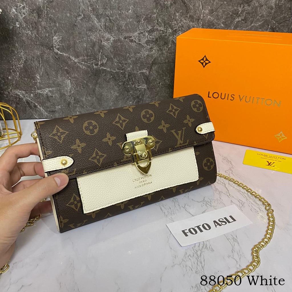 L0 Vuitton Mon0 Ebene Vavin Chain Wallet 88050 (FreeKantongKain+Bubble Wrap)