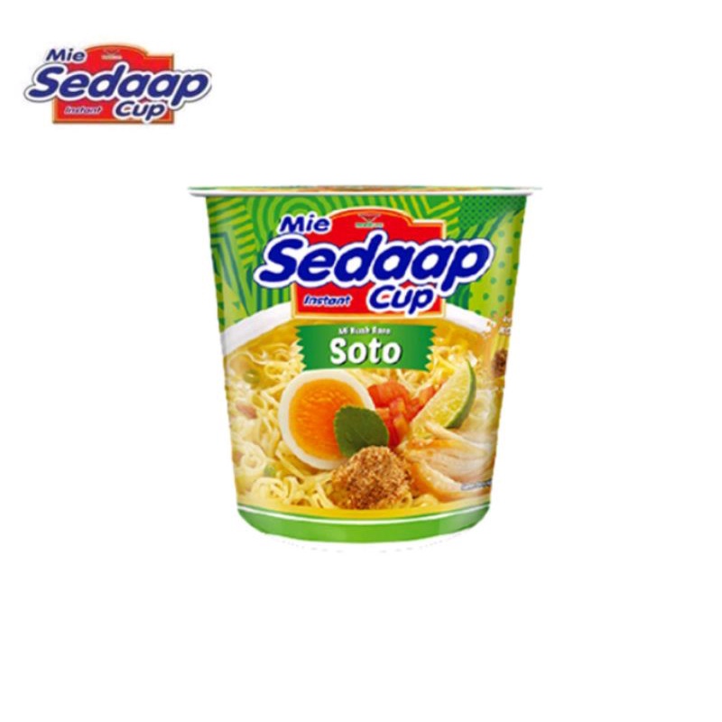 SEDAP SEDAAP Mie Instan Cup Soto 81 Gr Pop Kuah