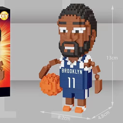 Blok Bangunan Partikel Kecil Basket nba Bintang Lakers Kobe James Harden Curry Compatible Lego Hadiah