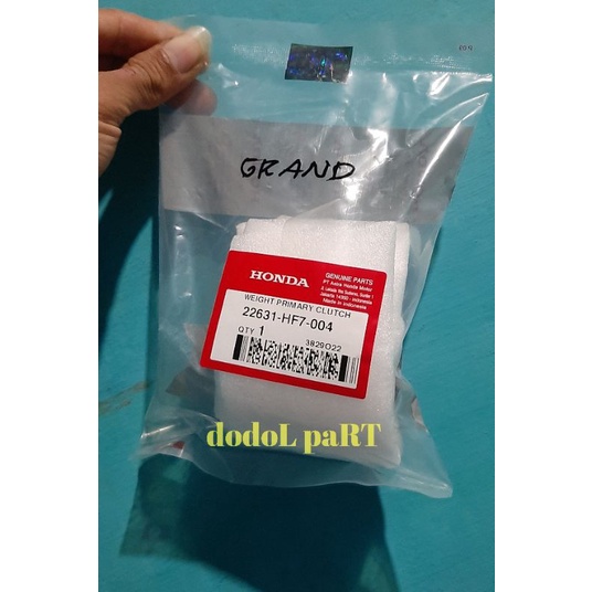 22631-HF7-004 Kampas Kopling Kopleng Ganda Only Weight Primary Clutch Honda Astrea Star Prima Grand 