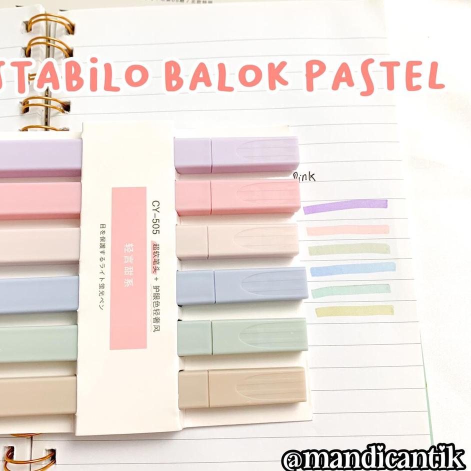 

Super Laris Manis (1box) Highlighter Pastel Edition Edisi Warna soft LILAC pink Bukan Stabilo BOx Hampers