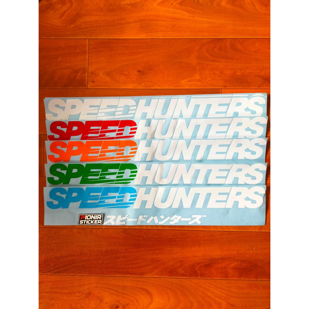 Stiker Mobil Speed Hunter cutting sticker huruf kanji
