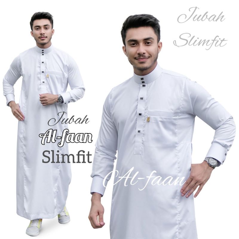 jubah pria slimfit dewasa gamis pria premium ori