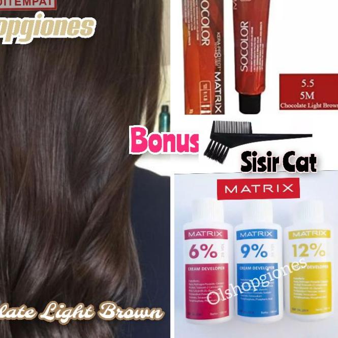 ← Cat Rambut Matrix Socolor 5.5 chocolate brown + Oxydant ( campuran ) hair color uban wonder cult ➢