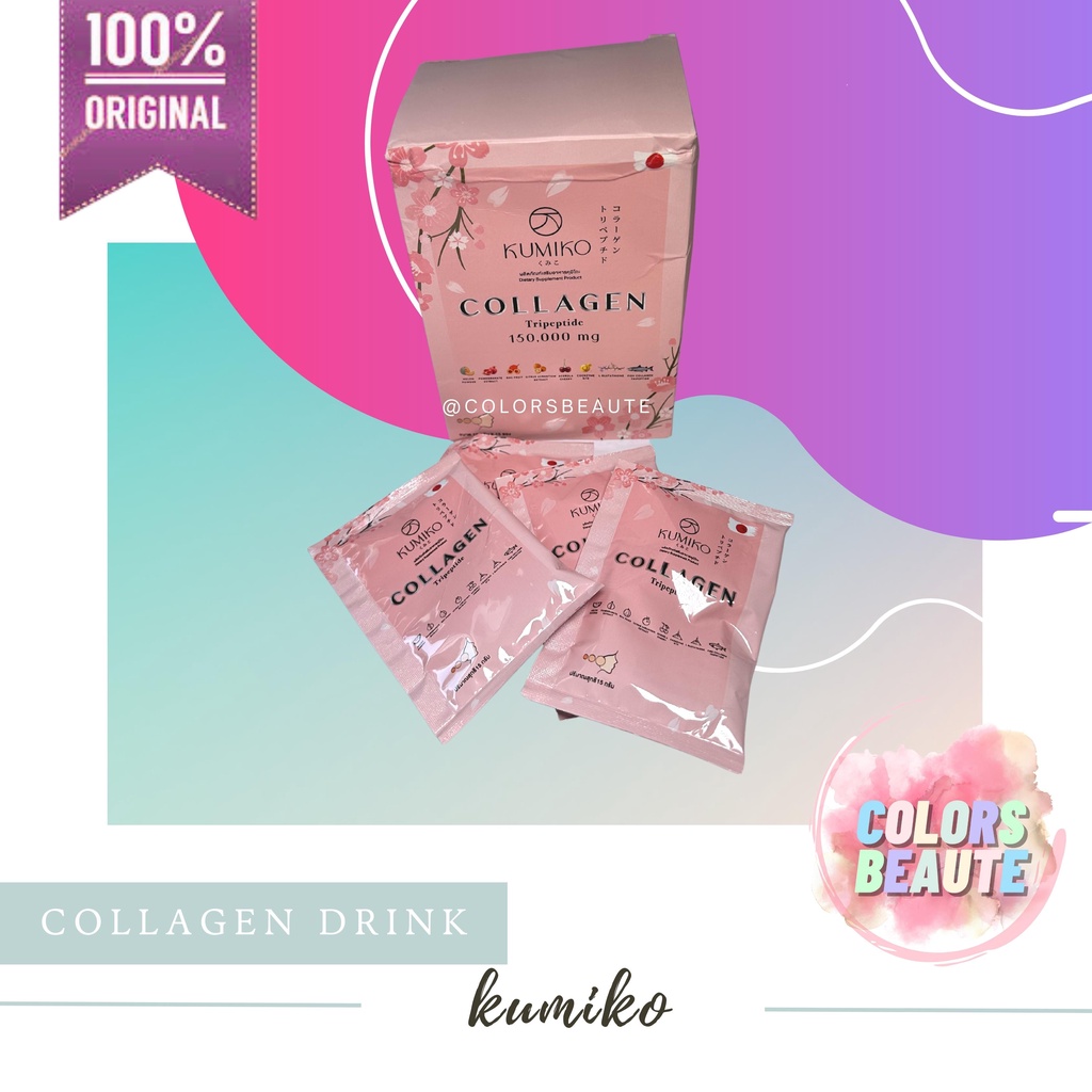 Kumiko Collagen 150.000 mg BOX / minuman collagen pencerah / collagen wajah dan badan