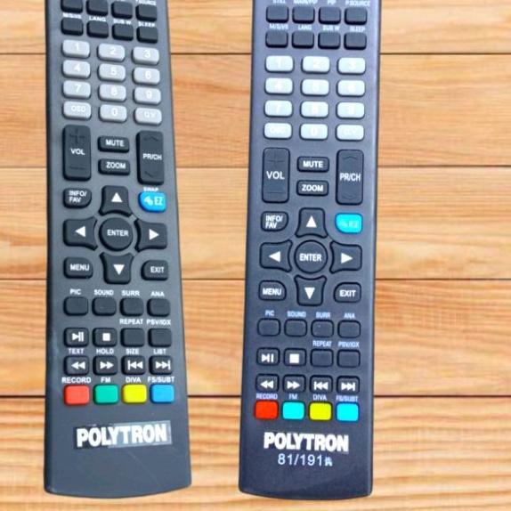 ☑ Remote Remot TV Polytron / Lcd Led Bazzoke Cinemax Xcel ◘