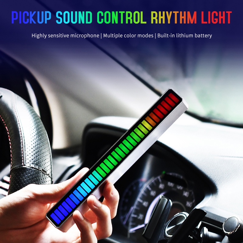 Lampu LED RGB Bar Strip Spectrum Audio Indicator Music Sound Control Lamp Music Atmosphere Ligh Lampu LED RGB Bar Strip Spectrum Audio Indicator Music Sound Control Harga