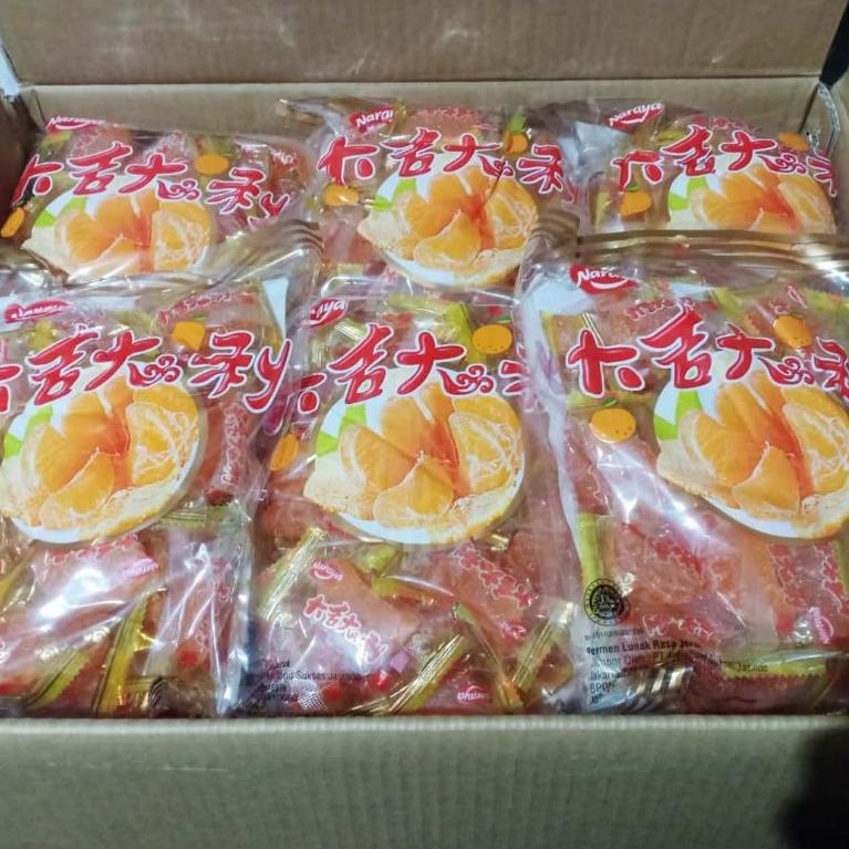 

O39 NARAYA PERMEN JERUK Permen Jelly Jeruk Naraya Orange Candy 500g, Naraya Mix Fruit Jelly Rolls, Naraya Mix Fruit Jelly Sandwich, PALING DICARI ㅊ