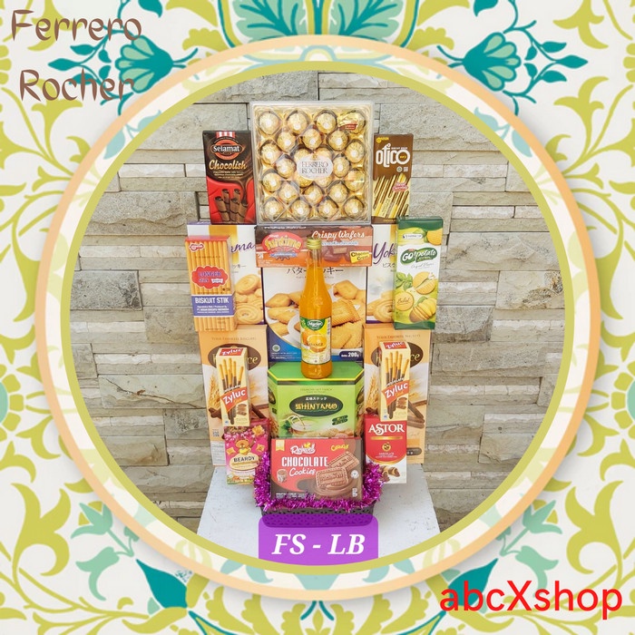 

FERRERO ROCHER LB Parcel Snack Parsel Lebaran Hampers IDUL FITRI Natal - CLASSIC LB L, LUX FERRERO 24