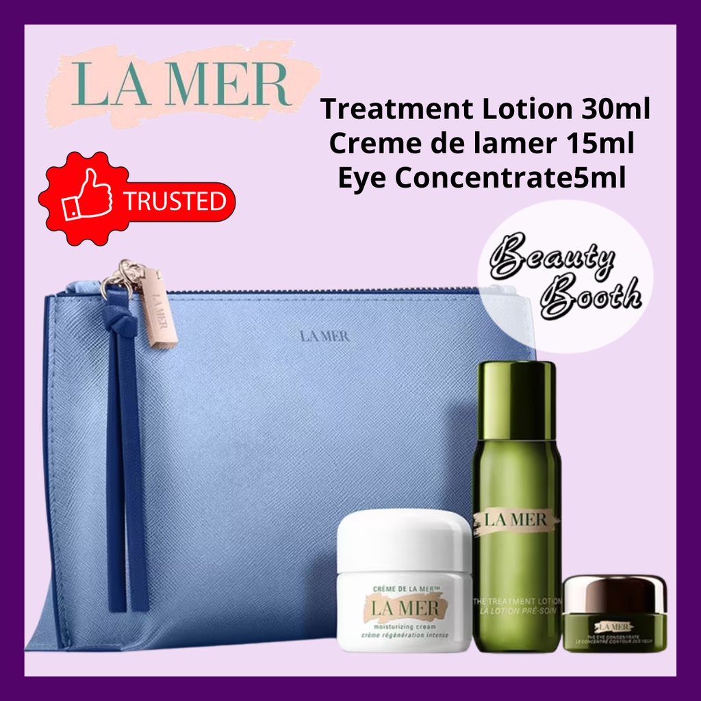 LA MER The Moisture Radiance Collection | Treatment Lotion Creme De Lamer Eye Concentrate | Lamer La Collection Hydration Set