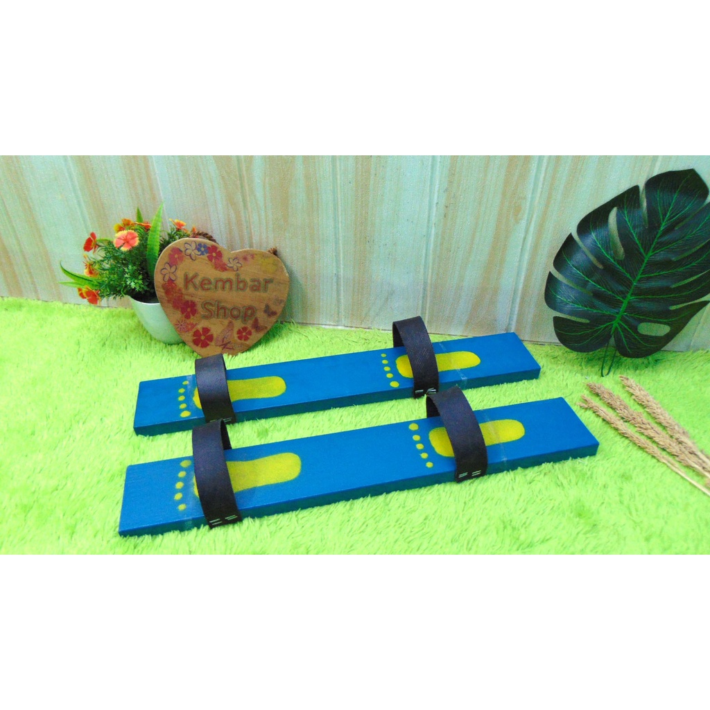 APE-BAK-PJG Mainan Edukasi Alat Permainan Edukatif Anak APE Sandal Bakiak Panjang Kayu Tali