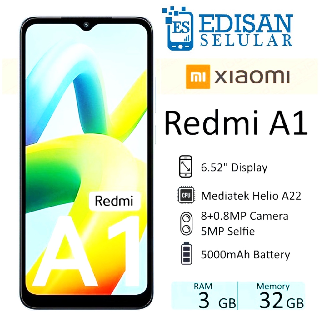 Xiaomi Redmi A1 3/32 GB - 2/32 GBGaransi Resmi