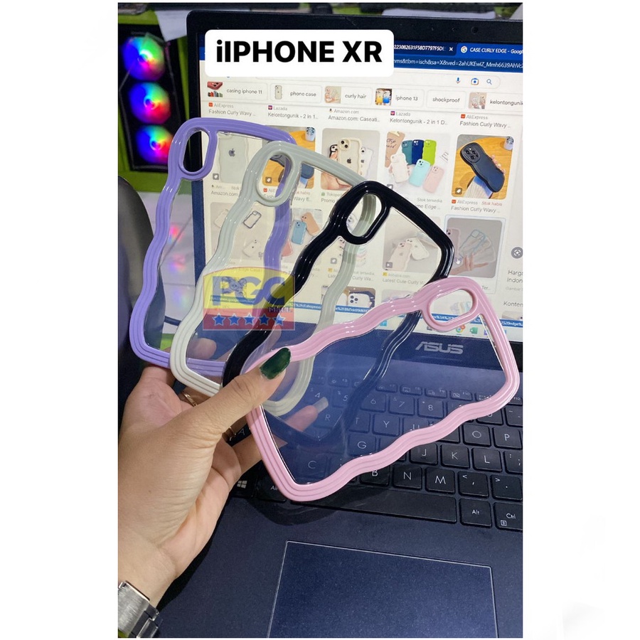 SILIKON HP CURLY EDGE ( IPHONE XR ) CASE TERBARU 2023 - PGC MALL