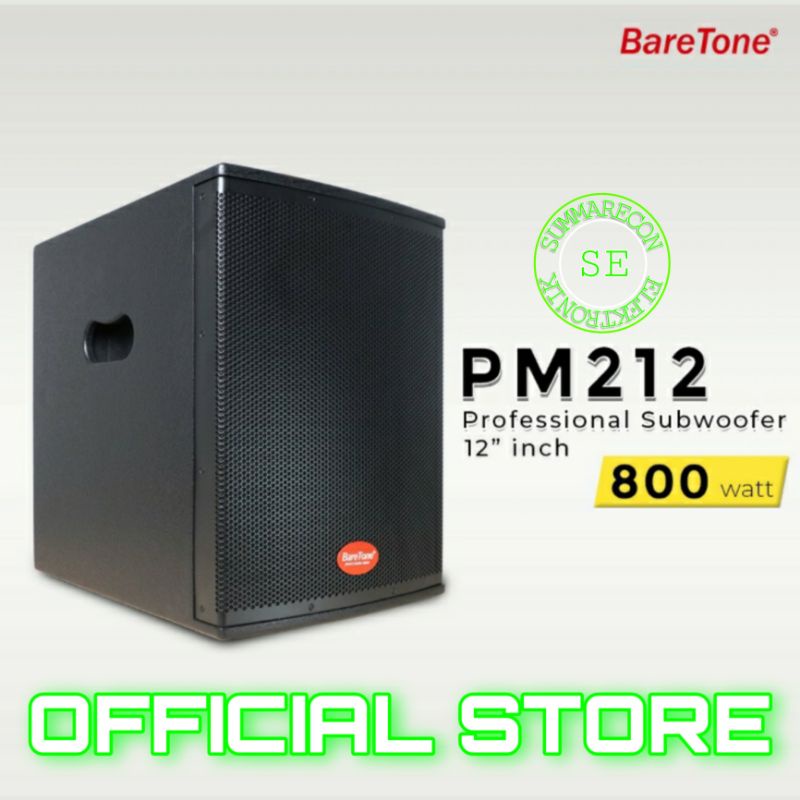 speaker subwoofer 12 inch baretone pm212 original subwoofer 12 inch baretone