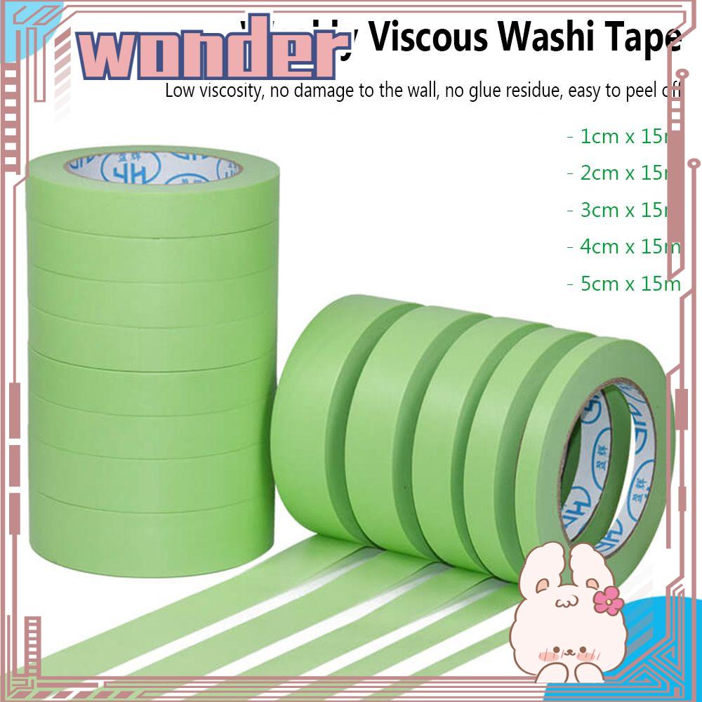 Wonder 15M Masking Tape Kualitas Tinggi Wall Art Perekat Washi Tape