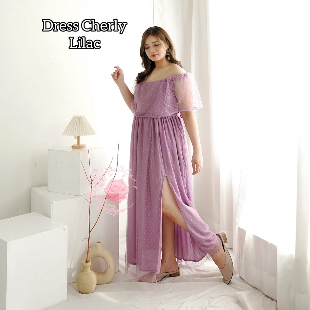 DRESS CHERLY XL 2XL 3XL FASHION WANITA / PAKAIAN GAUN PESTA TERLARIS