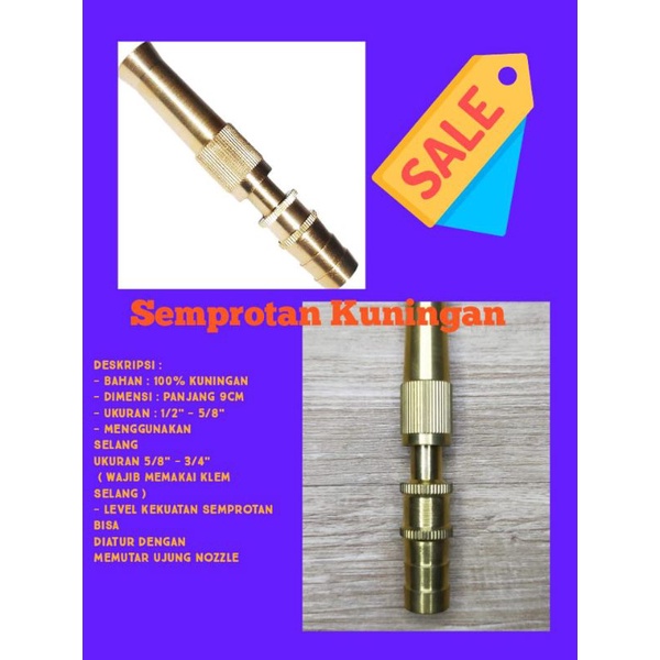 hokkiterus21⭐⭐⭐⭐⭐ SEMPROTAN KUNINGAN semprotan air tekanan tinggi semprotan tanaman semprotan cuci motor semprotan mobil S027