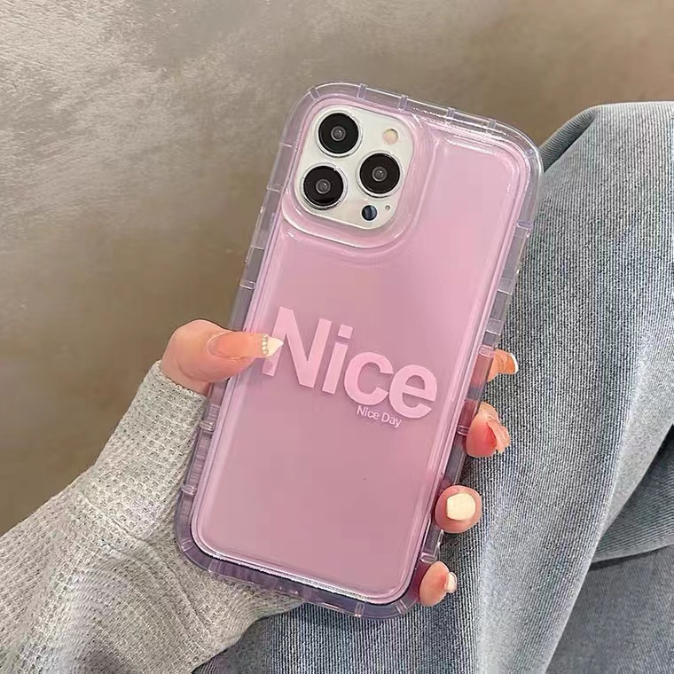 Smiple Soft Phone Case Kompatibel Untuk IPhone Casing14 13 11 12 Pro XS Max X XR 78 Plus TPU Silikon Transparan Shockproof Cover