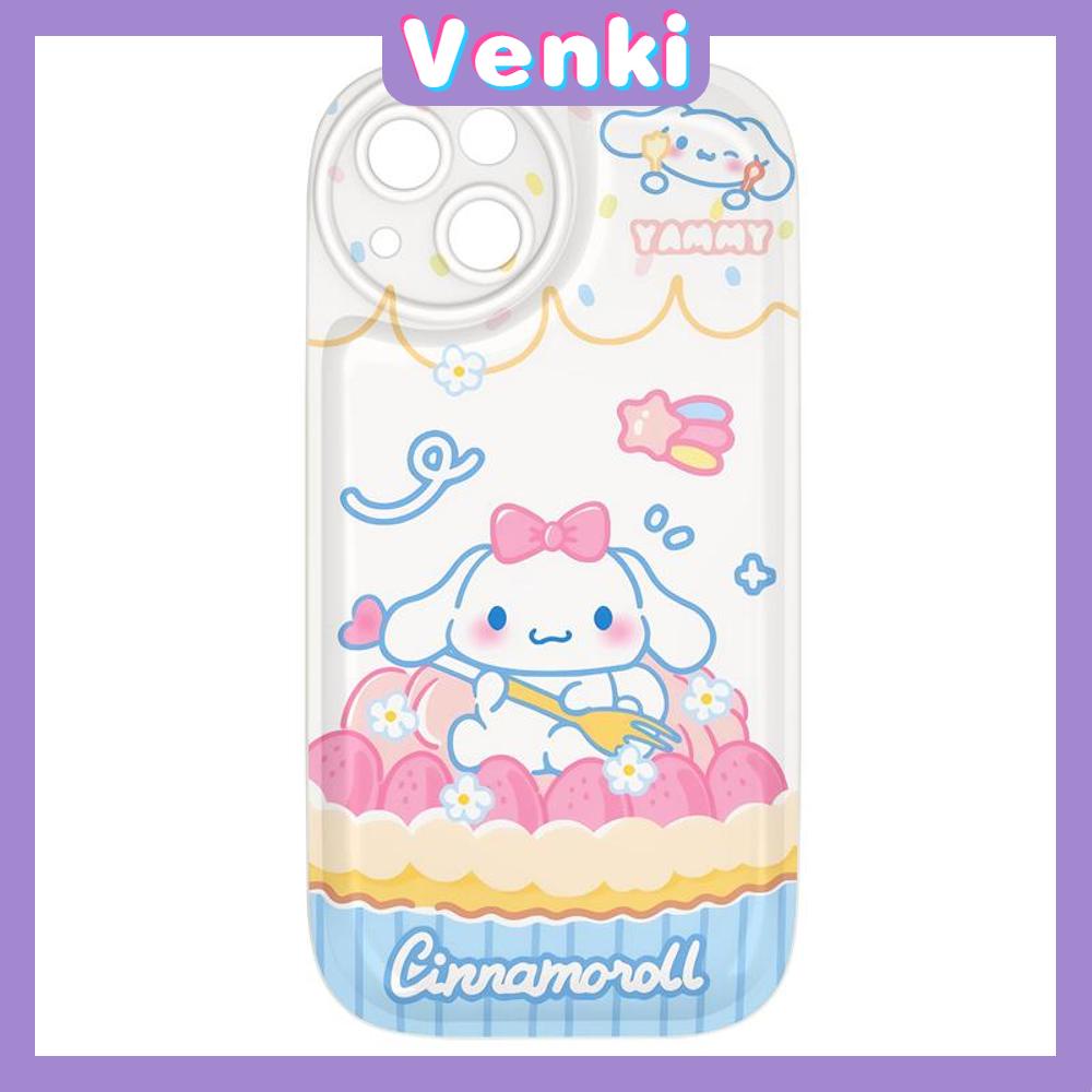 Case For iPhone 11 Soft TPU Air Cushion Case Glossy Cute Cartoon Puppy Airbag Shockproof Camera Protection Compatible for iPhone 14 13 12 11 Pro Max 7 8 Plus