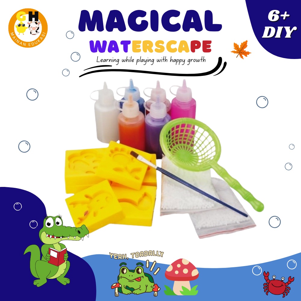 Magical Waterscape Mainan Edukasi Gel Cetakan Jelly Air Ajaib DIY Montessori