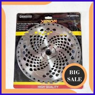 perkakas XENON D66050 MATA PISAU POTONG RUMPUT BULAT 25cm 10" CDGT800 TCT 1F3B23