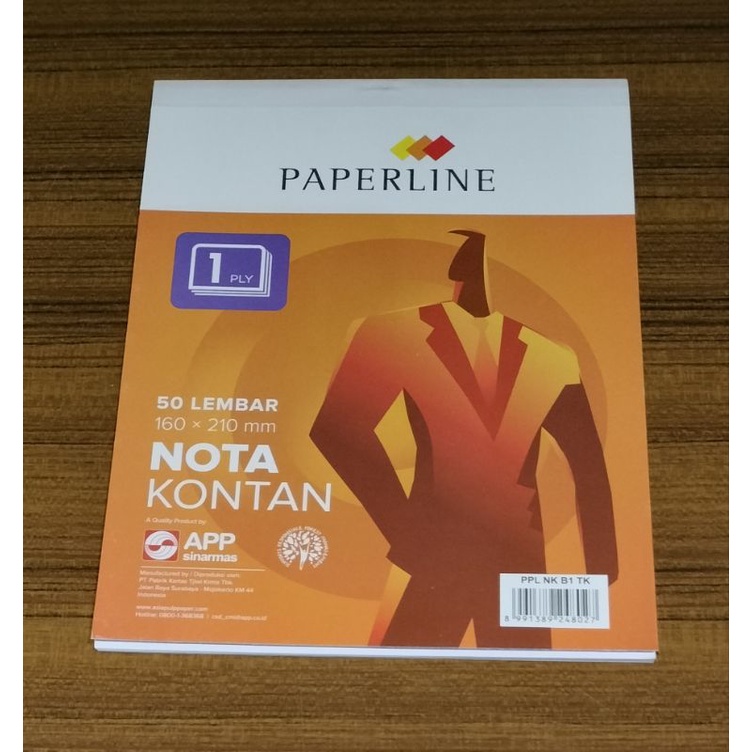 

Nota Kontan Paperline Besar 1 ply (tidak rangkap/copy)
