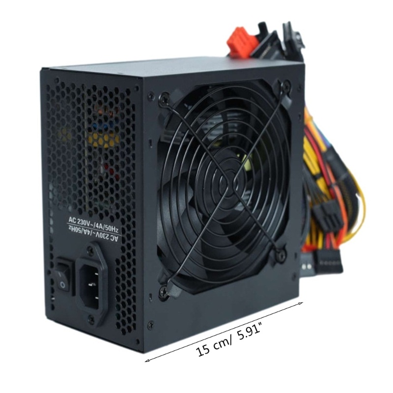 Zzz Rated-600W PSU 24Pin ATX 12V Full Modular Miner Sumber Listrik Komputer Desktop