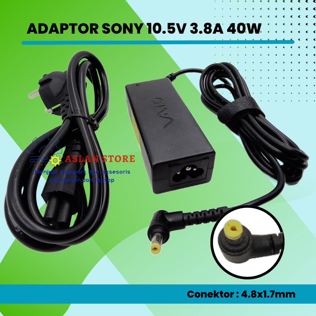 Adapter Charger For Sony Vaio DUO 11 DUO 13 PRO 11 Ultrabook AC10V8 VGP-AC10V10 10.5V - 3.8A