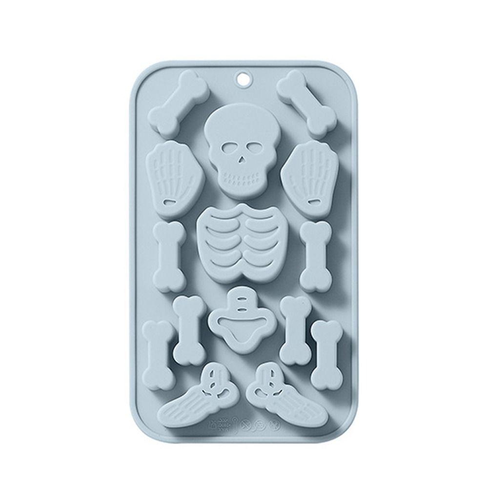 Nanas Paskah Halloween Kerangka Handmade Sabun Cetakan Alat Kue Cetakan Kue Coklat