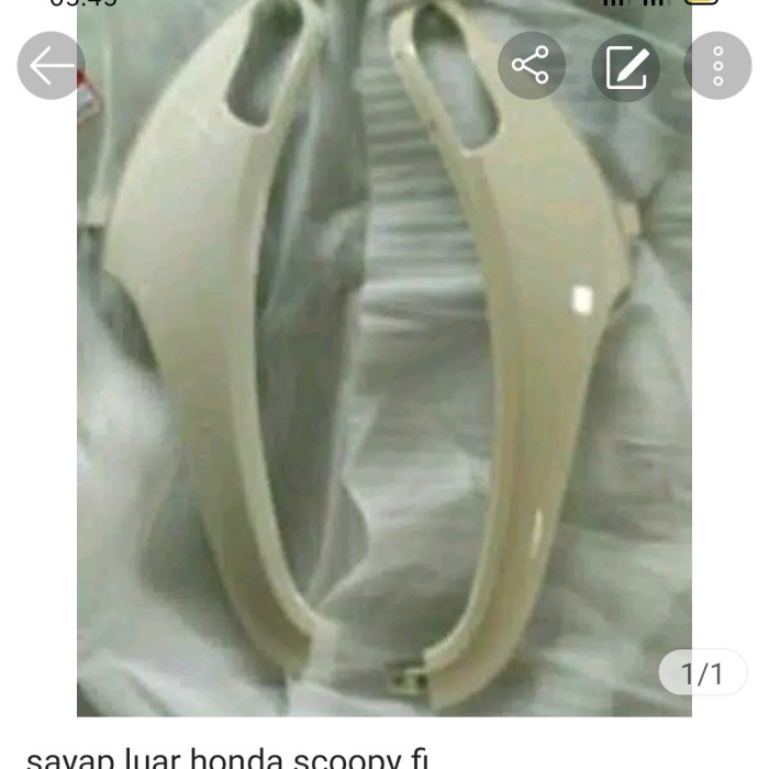 BISA COD sayap luar Honda Scoopy FI 2015-2016 warna cream