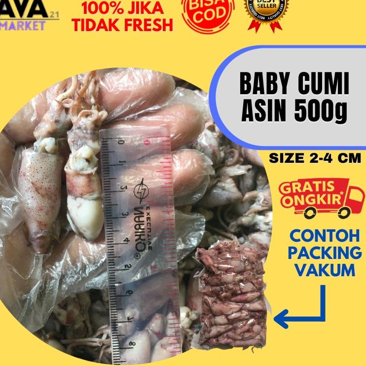 

♝ Baby Cumi Asin Fresh 500 Gram ✶