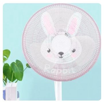 NP-Fan Cover Rabbit Picture - Tutup Kipas Angin Jaring Motif