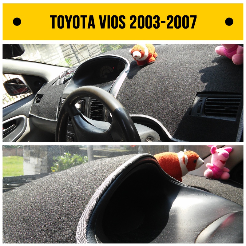 Selimut Cover Dashboard Mobil SEDAN TOYOTA VIOS GEN 1 2002-2007 Pelindung Dasbor - Alas Taplak Dasbo