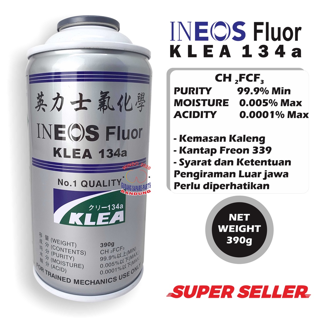 PREON AC MOBIL R134a | KLEA INEOS | Perlengkapan AC MOBIL, FREEZER, ETC | R134a