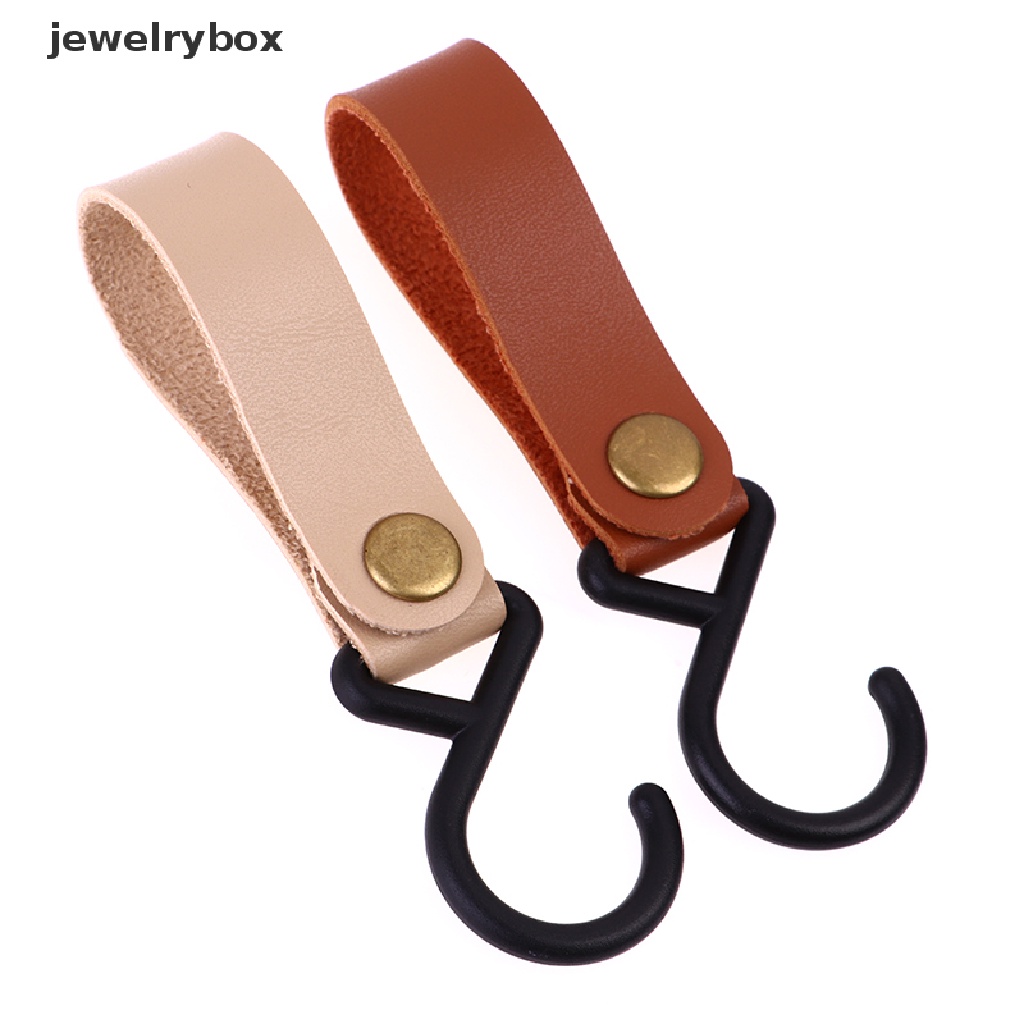 [jewelrybox] Outdoor PU Leather Hooks Portable Camping Tripod Penyimpanan Baju Gantungan Hook Butik