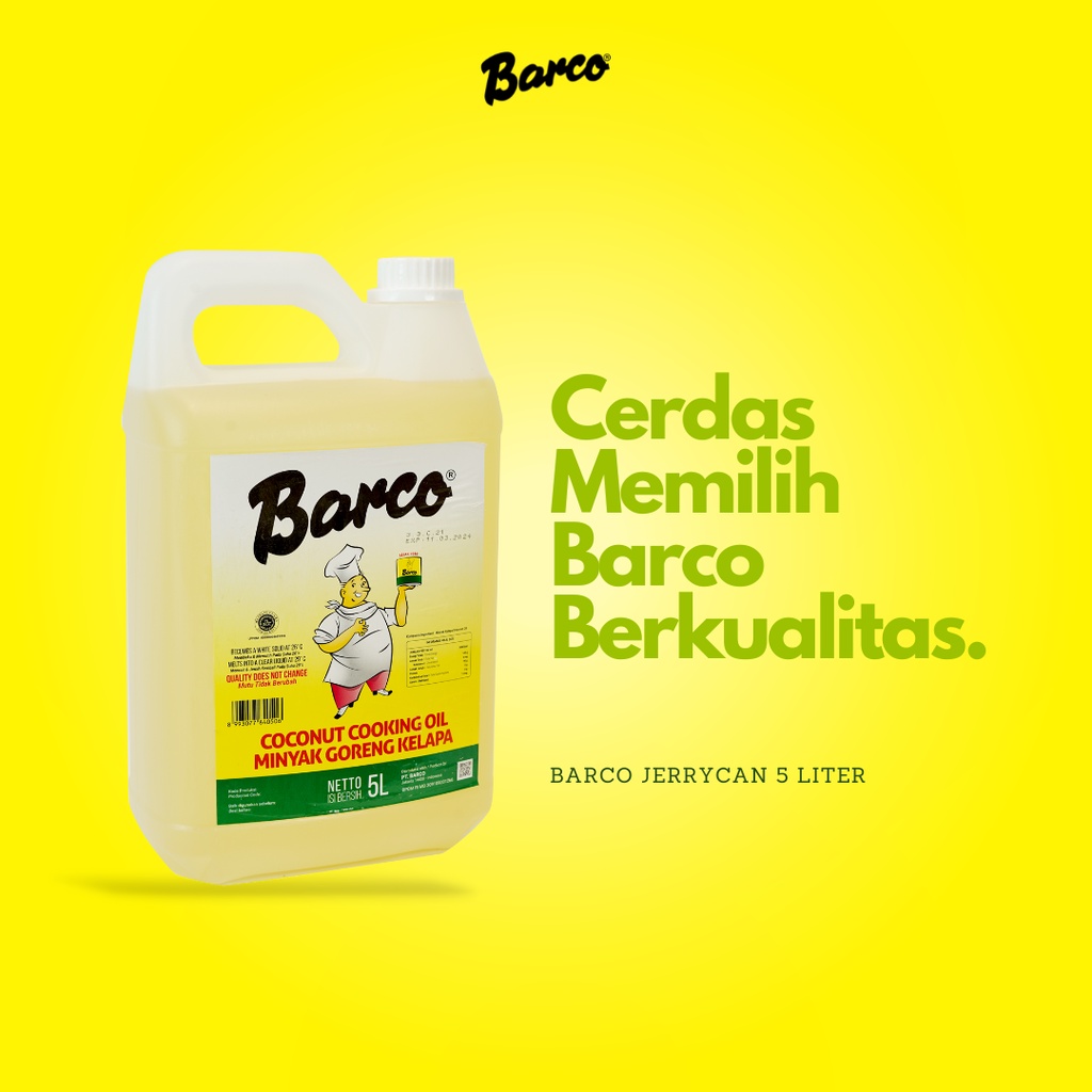 

Barco Minyak Goreng kelapa 5 Ltr - Jerrycan