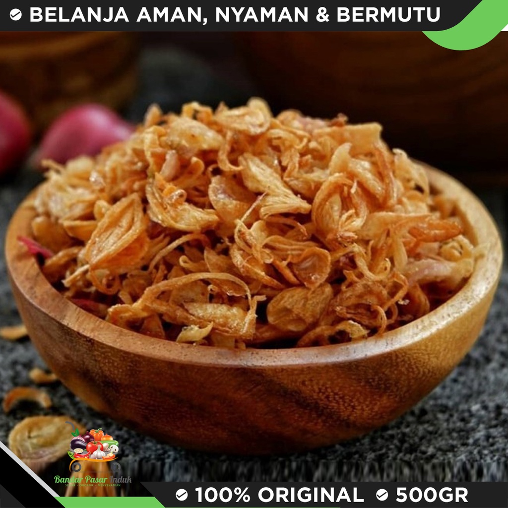 

Promo Bawang Goreng Asli Brebes Gurih dan Renyah 500gram