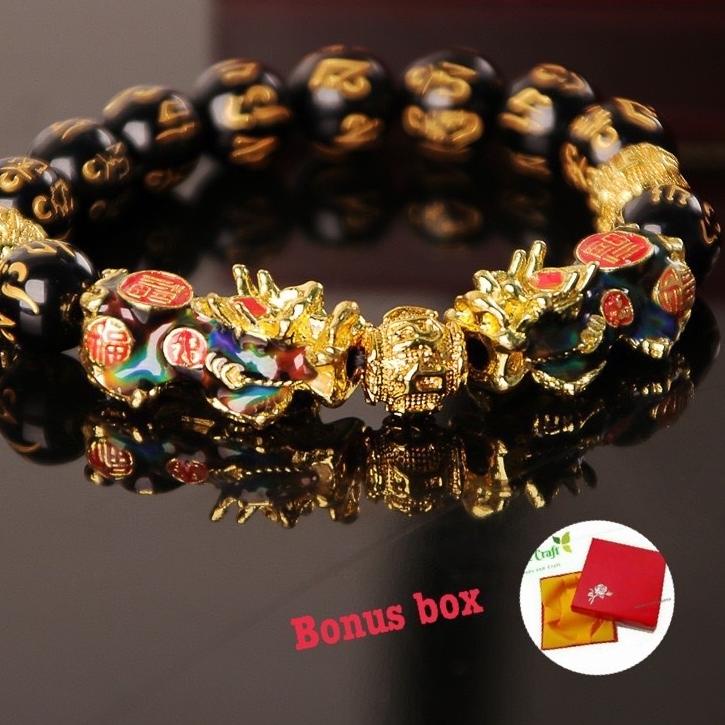 (COD) GELANG KESEHATAN / GELANG KEBERUNTUNGAN PIXIU BLACK OBSIDIAN GELANG PIXIU Update