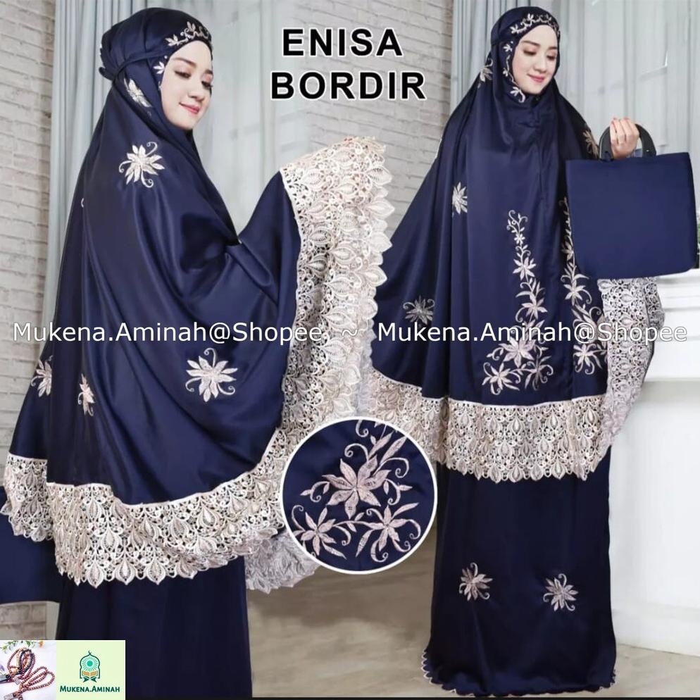 Mukena Dewasa Enisa Luna Maya Renda Bordir Mewah