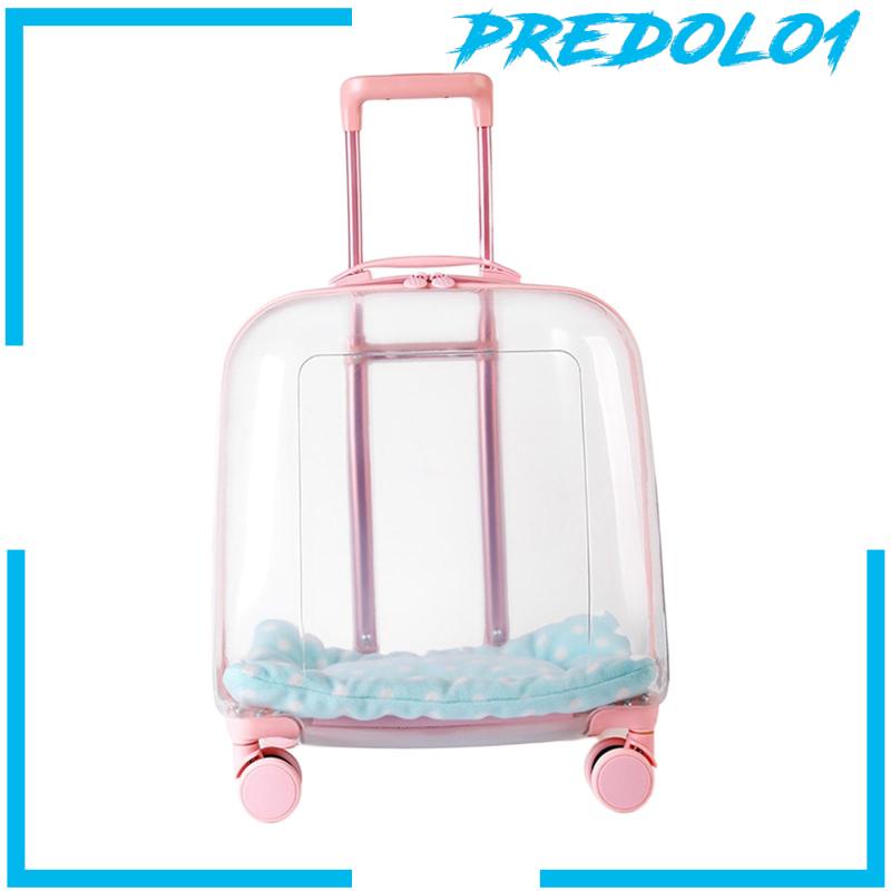 [Predolo1] Troli Kucing Case Anjing Bernapas Hiking Kitten Kitty Tote Pet Rolling Carrier