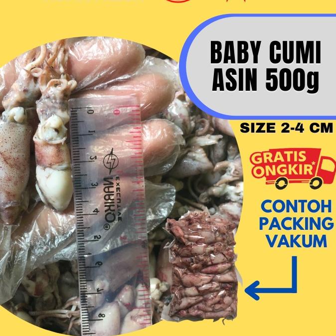 

♦ Baby Cumi Asin Fresh 500 Gram ♝