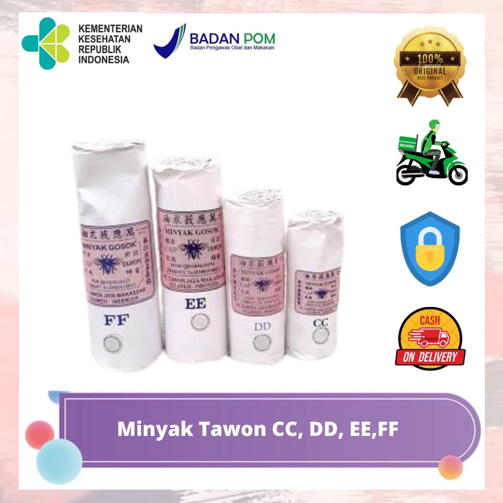 Minyak Gosok Cap Tawon Asli Makassar Tipe CC, DD, EE, FF Dijamin original, uang bisa di kembalikan jika tidak ori